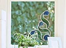 Фацетный витраж на теплой веранде